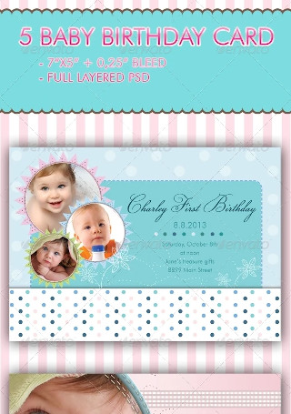 Baby Birthday Card