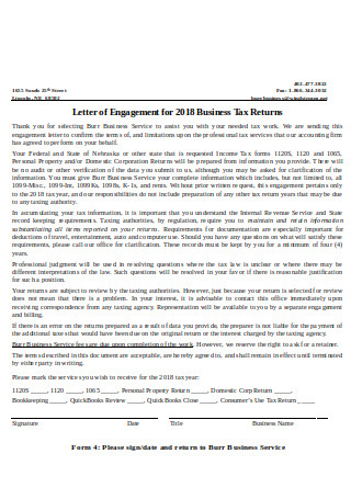 Corporate Engagement Letter
