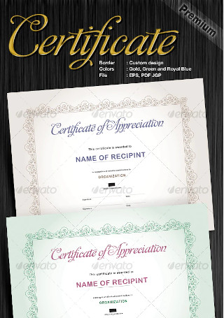 Custom Made Certificates Design