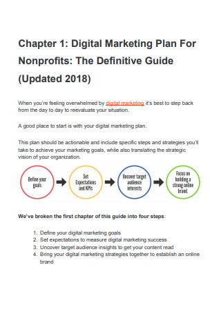 Digital Marketing Plan For Nonprofits
