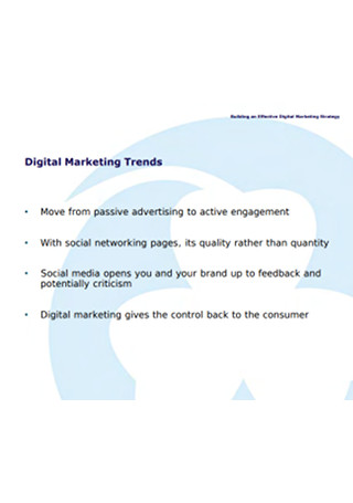 Effective Digital or Online Marketing Strategy Sample
