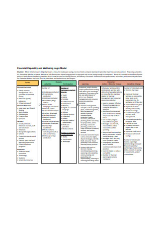 Financial Logic Model