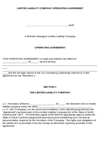 LLC Operating Agreement