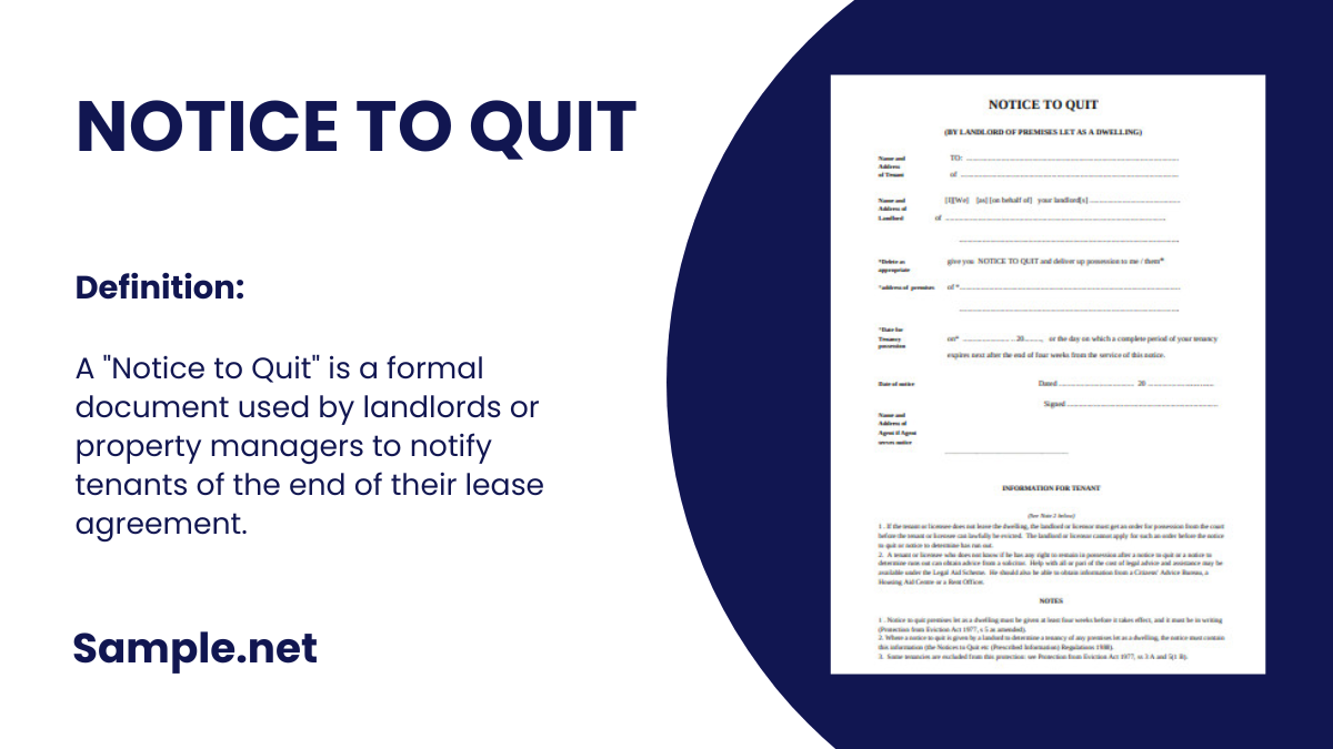 notice to quit