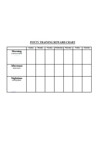 Potty Training Reward Chart