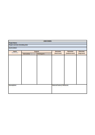 Project Logic Model Format