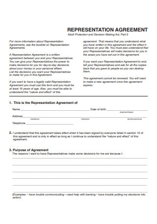Representation Agreement