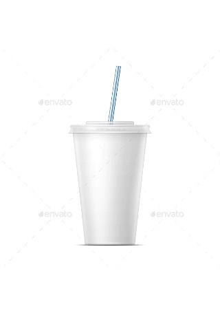 White Paper Soda Cup Template
