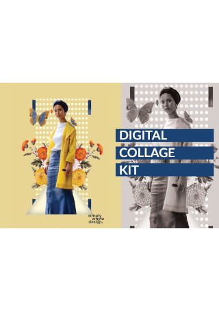 Boho Digital Collage Kit