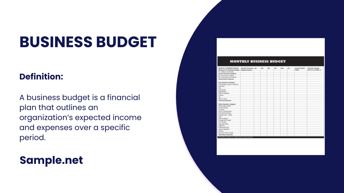 Business Budget