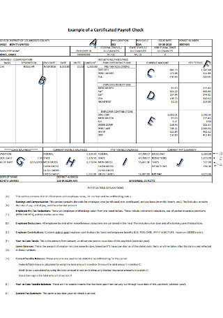 Certificated Payroll Check Example