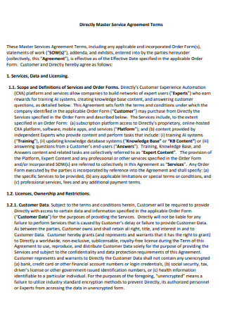 Adaptado Instalaciones levantar 38+ SAMPLE Terms of Service Agreement in PDF | MS Word | Excel