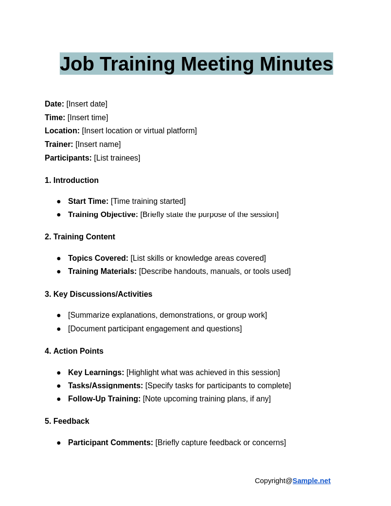 Job Training Meeting Minutes Google Docs 01 03 2025 11 03 AM