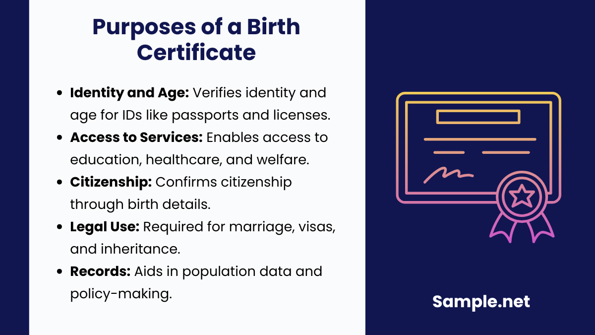 Purposes of a Birth Certificate