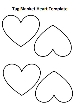 Tag Blanket Heart Template