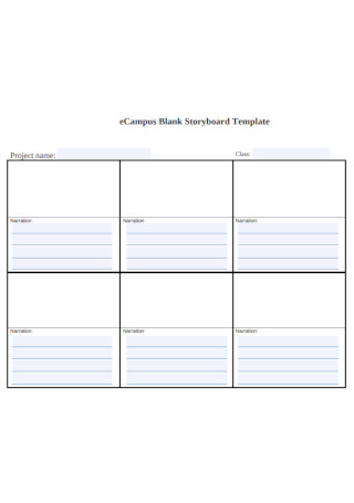 Campus Blank Storyboard Template