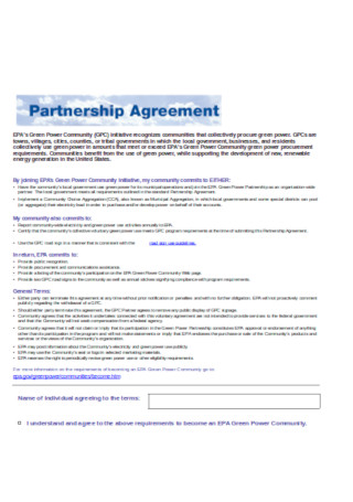 Formal Partnership Agreement Template