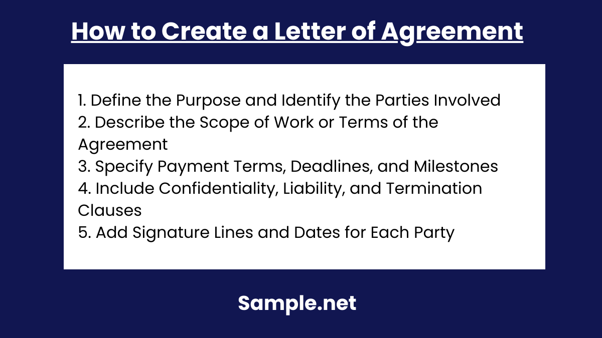 How to Create a Letter of Agreement