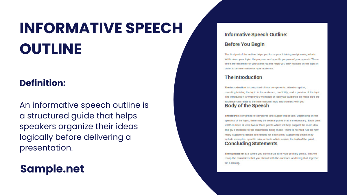 informative speech outline