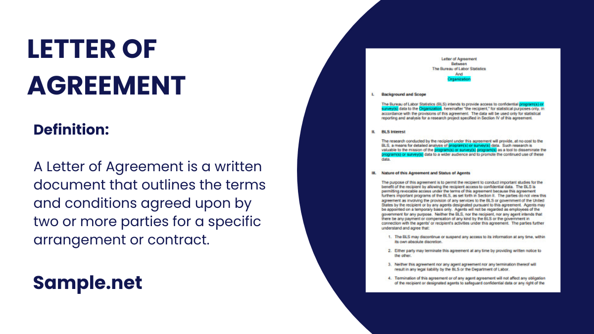 letter of agreement