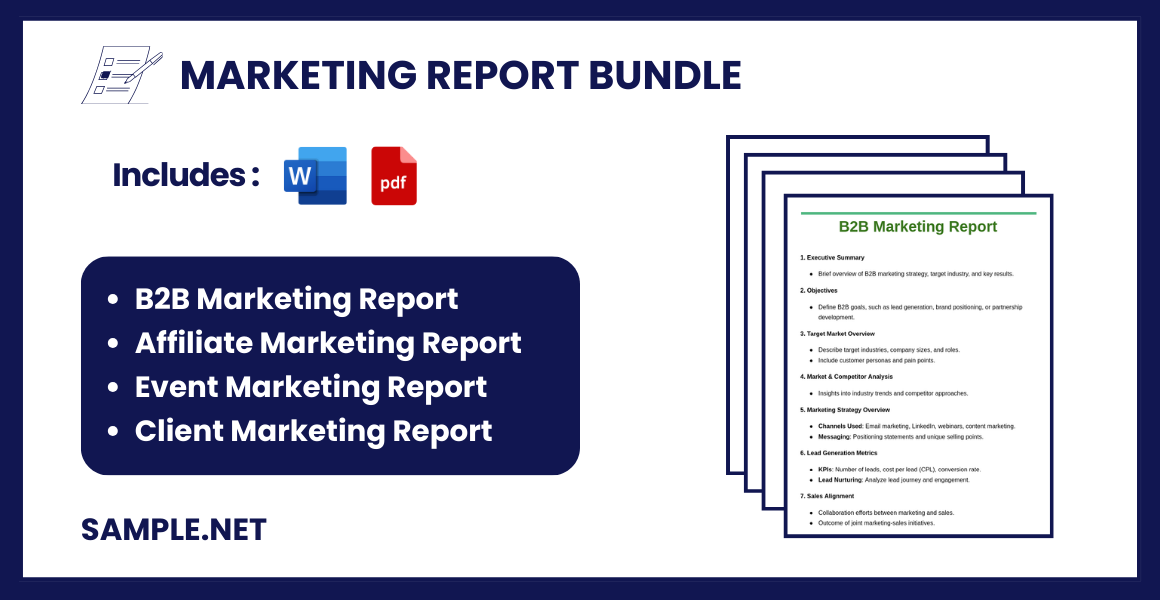 marketing report bundle