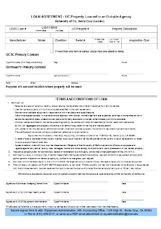 Property Loan Agreement Template