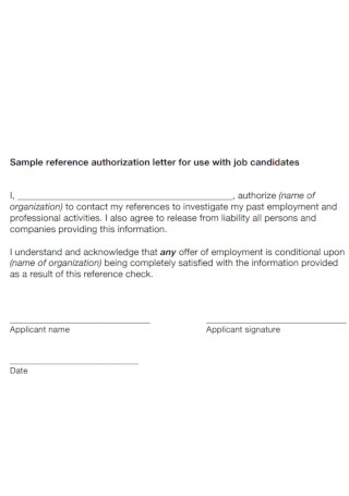 Sample Job Candidates Reference Letter