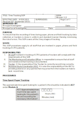 Time Tracking Format