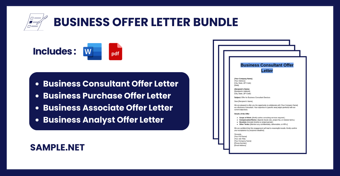 business offer letter bundle