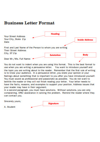 Business Proposal Letter Format 
