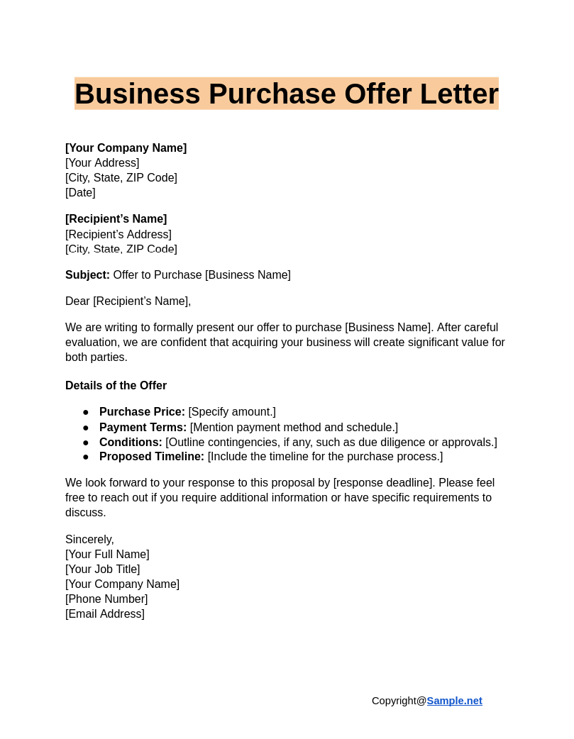 Business Purchase Offer Letter Google Docs 12 30 2024 10 53 AM