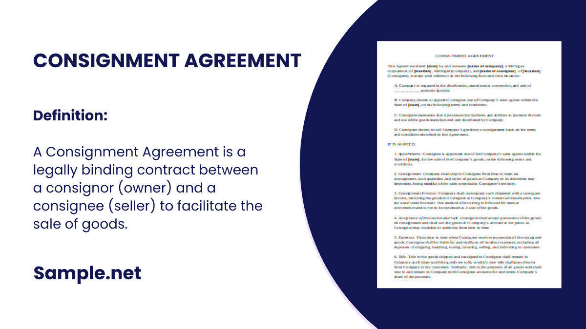 Consignment Agreement