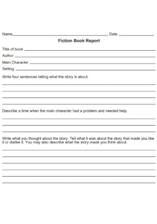 Fiction Book Report