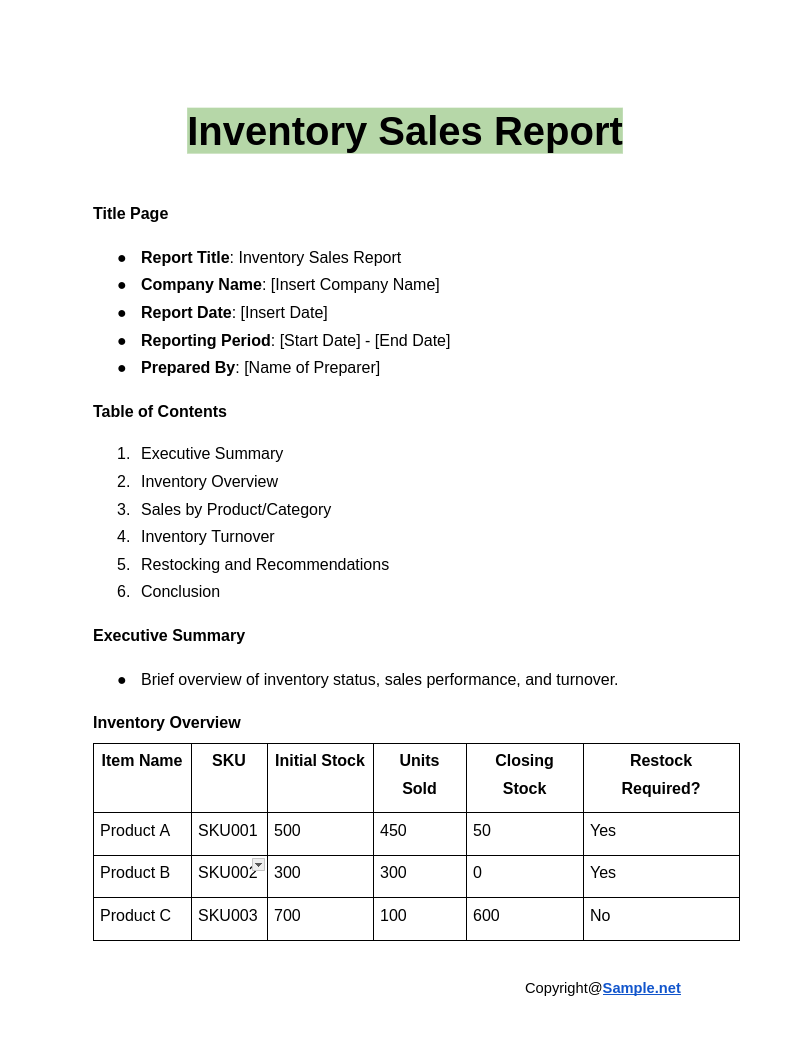 Inventory Sales Report Google Docs 12 09 2024 10 56 AM