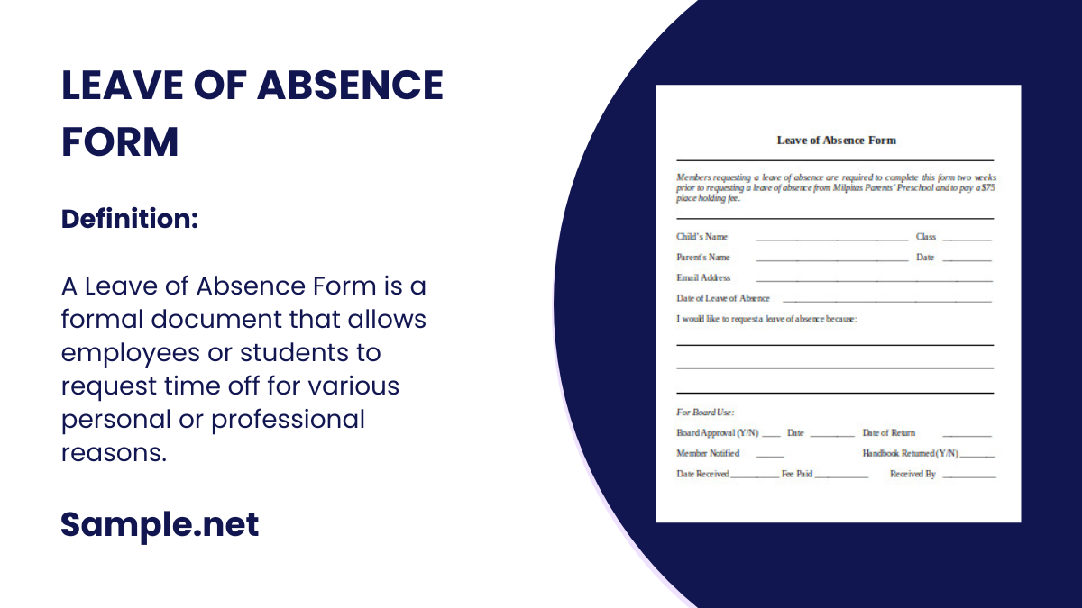 leave of absence form