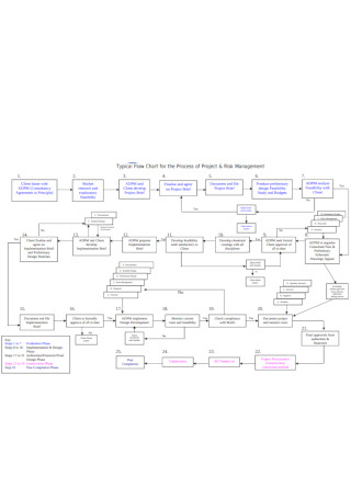 Project Risk Management Flow Chart Template