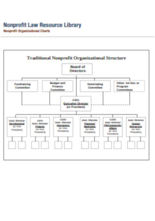 Traditional Nonprofit Organizational Structure Chart