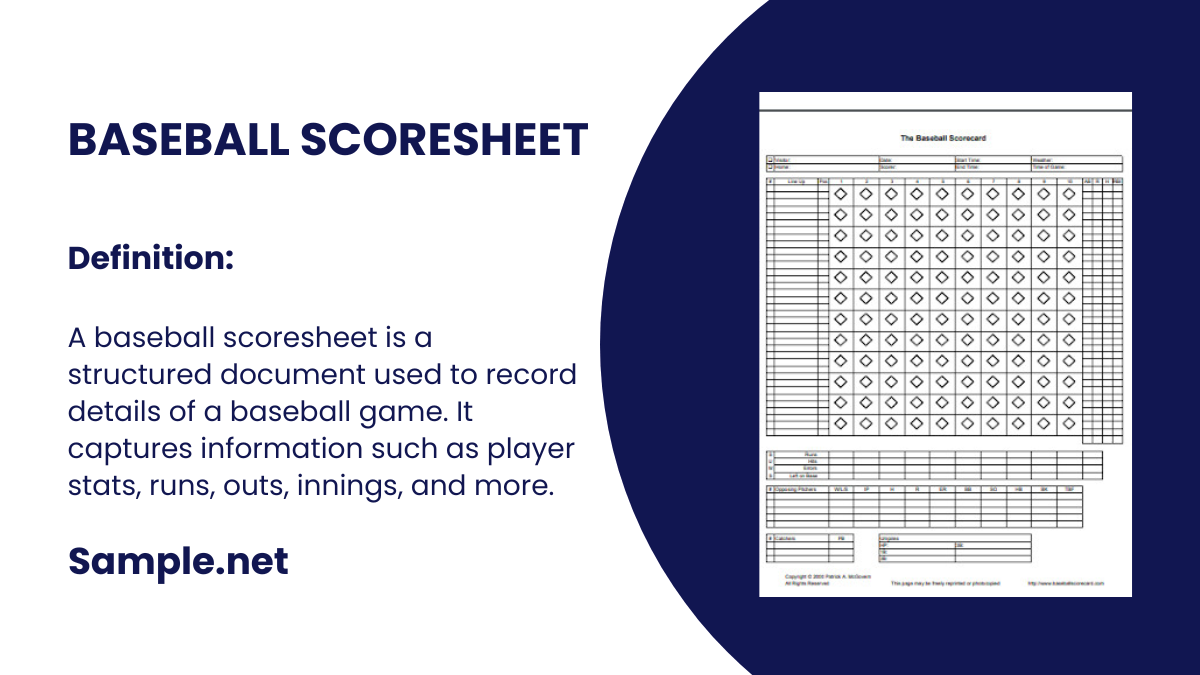 baseball scoresheet