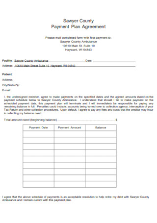Basic Payment Plan Agreement Template