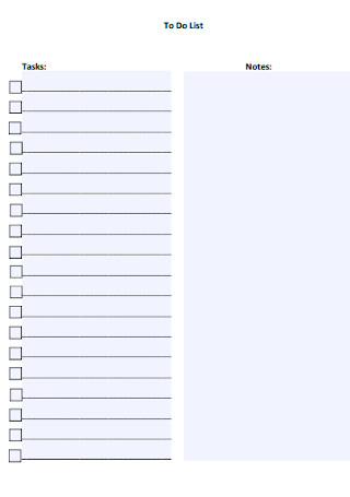 Basic To Do List Template