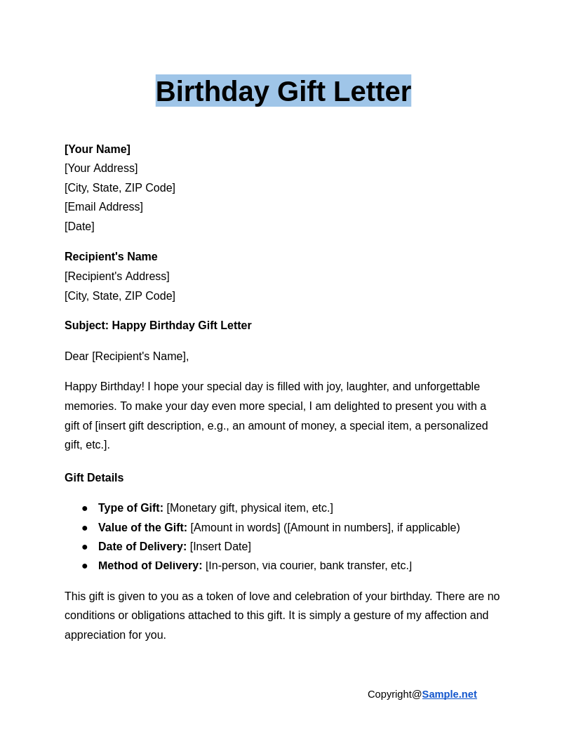 Birthday Gift Letter Google Docs 12 10 2024 10 38 AM