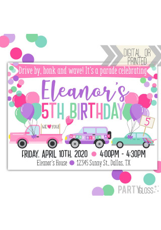 Birthday Party Digital Invitation