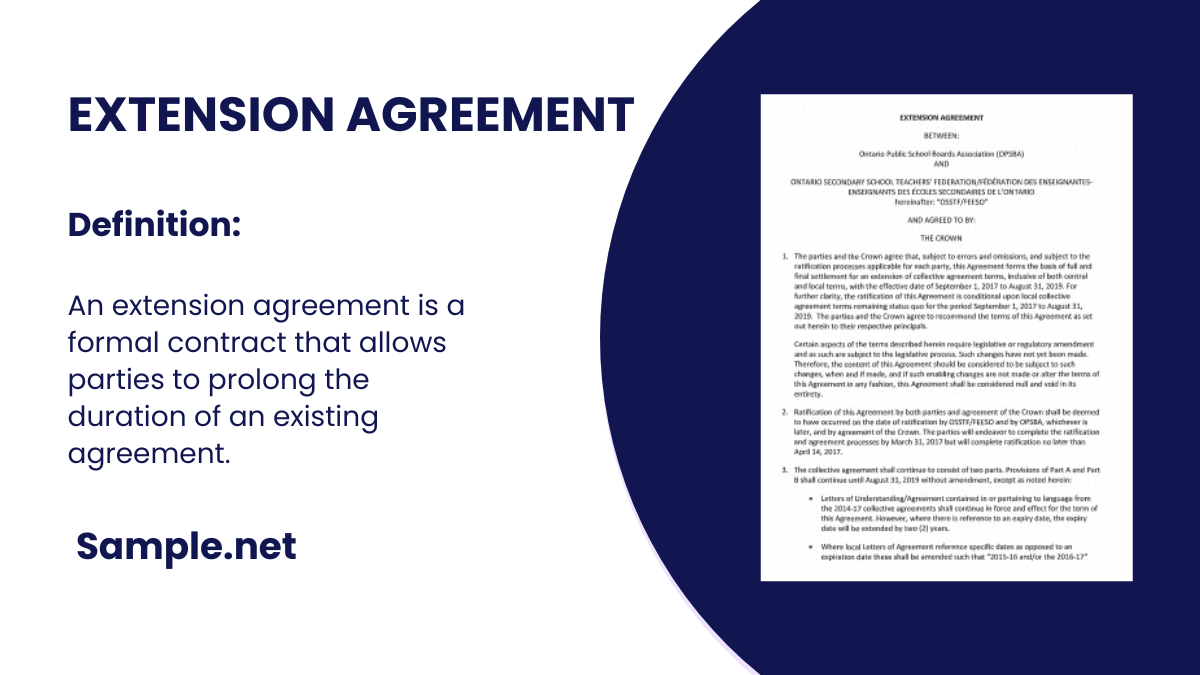 extension agreement