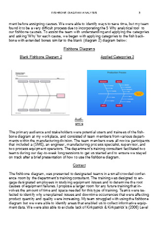 Fishbone Diagram Analysis Template