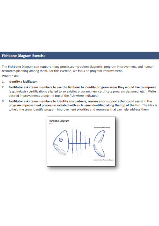 Fishbone Diagram Exercise Template