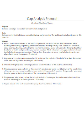 Gap Analysis Protocol Template