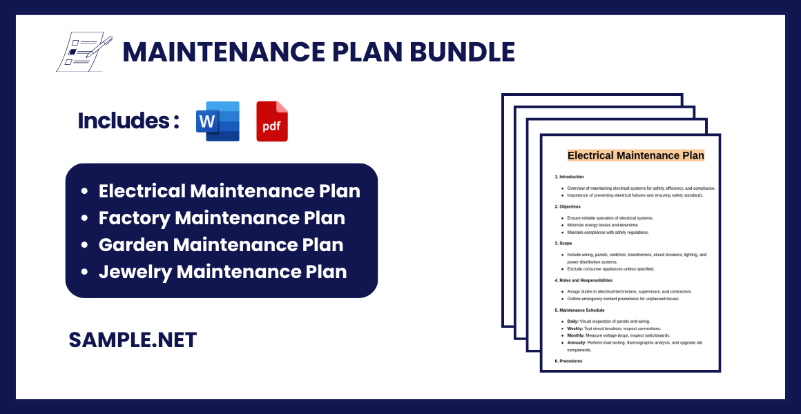 maintenance plan bundle