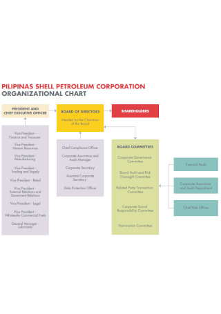 Petroliem Corporate Organizational Chart