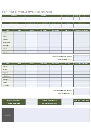 Printable Weekly Timesheet Template from images.sample.net