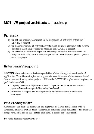 Project Architectural Roadmap Template